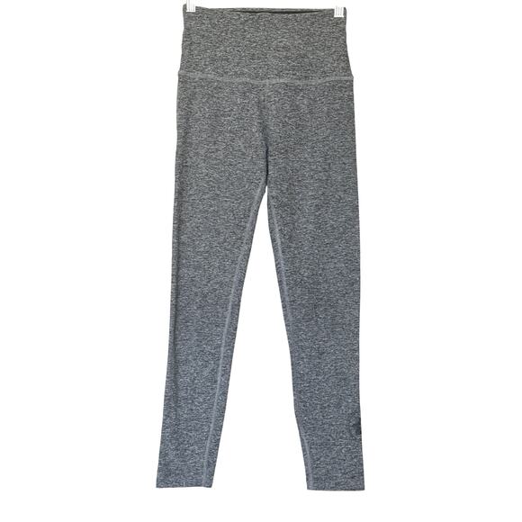Beyond Yoga Leggings Women’s Size Small Heather Gray Lotus Faux Leather Graphic - Picture 1 of 9